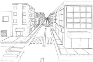 one point perspective 